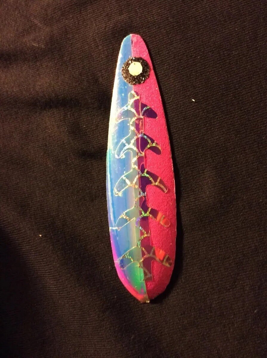 High Percentage Salmon Trolling Spoon With Hyper Vis Tape Not Paint 3 3 ...