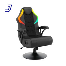 Nemesis RGB Pedestal Gaming Chair High Tech Adjustable Seat Height Swivel NEW