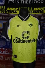 5/5 BVB Borussia Dortmund adults M 1995 signed MINT football shirt jersey soccer