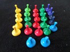 27 Large Plastic Playing Pieces  PARTS AND PIECES  