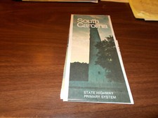 1973 South Carolina State-issued Vintage Road Map