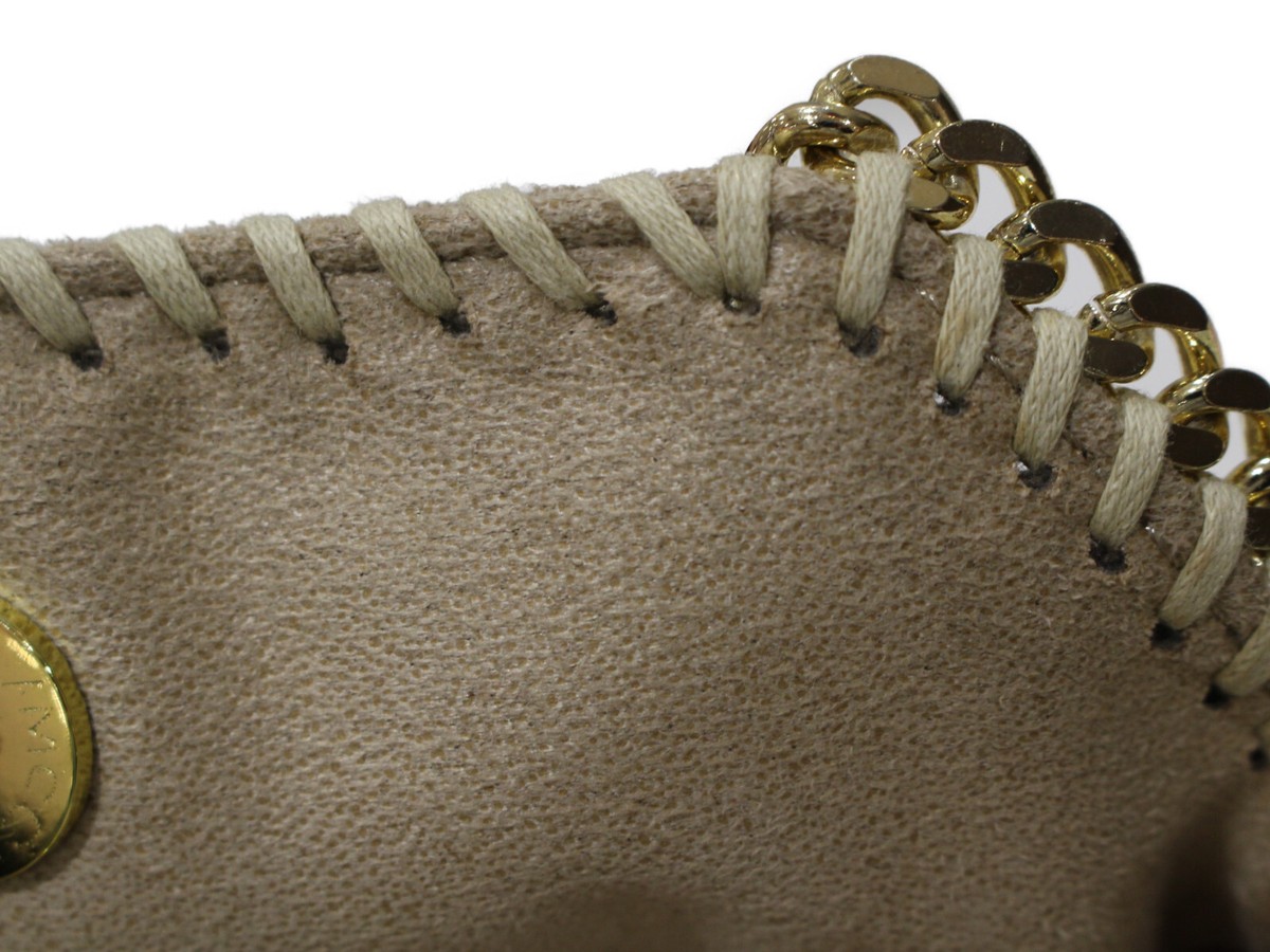 Stella McCartney ベージュハンド ショルダーバッグ ○Stella Mccartney Falabella Chain Shoulder Bag Mini 495151 Beige