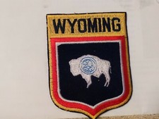 Travel Souvenir COLOR Patch  WYOMING 3 1/2 X 3 INCHES