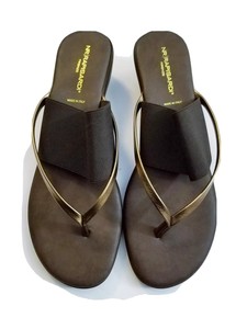 leather wedge flip flops