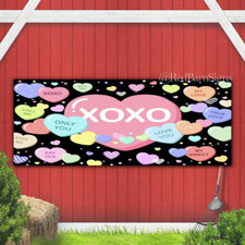 Happy Valentines Day 049 indoor outdoor banner sign