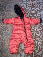 spyder snowsuit Winter One Piece Full Hand Foot Covers 12 M Reversible Black Red