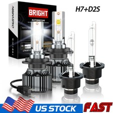 H7d2s Led Hid Headlight Bulbs Kit High Low Beam 6500k For Bmw 645ci 2004-2005