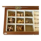 Vintage wood french provincial style jewelry box with mirror — photo 4