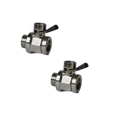 EZ-206 Silver 7/8"-14 UNF Thread Size Oil Drain Valve, Mack, Volvo (Pack of 2)