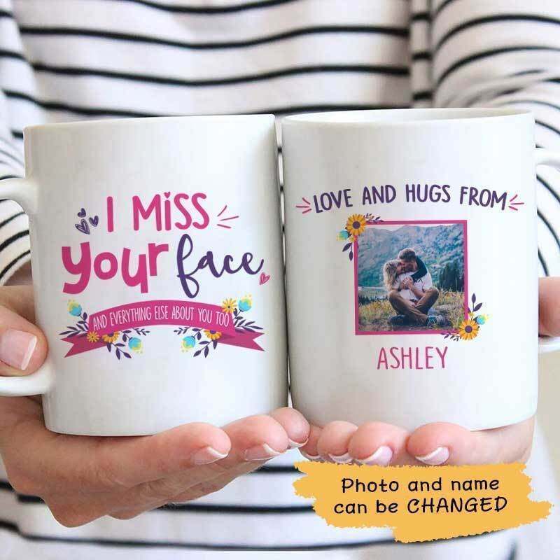 Miss Your Face Photo Personalized Coffee Mug Family Gift Funny Gift Personalized
