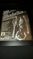 Status Quo Blue For You Rare Original Promo Poster Ad Framed!