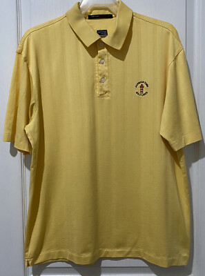 Nike Tiger Woods Collection ポロシャツ L Men's 2022 U.S. Open Nike Yellow Tiger Woods Collection