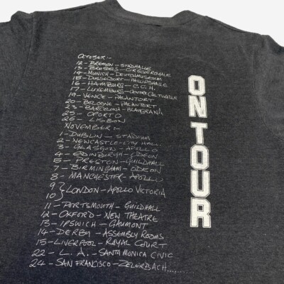 Tangerine Dream 80s ビンテージ バンド Tシャツ L Vtg 1980 Tangerine Dream World Tour Concert T-shirt S/M Gray