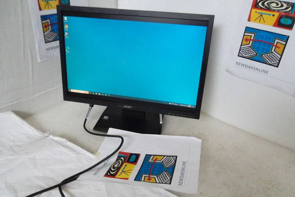 Acer V193w 19" LCD Monitor Black VGA DVI ET.CV3RP.001/E04 V193w EJb / EJBd - Image 3 of 4