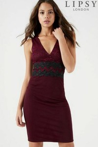 lipsy burgundy lace dress