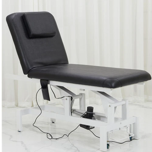Massageliege elektrisch Massagebank Therapieliege bis 300kg Fußpedal Räder Neu - Bild 5 von 6
