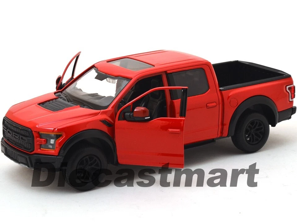 Литой синий/красный пикап Ford F-150 Raptor 2017 Motor Max 1:24 79344 1:27 - Изображение 3 из 4