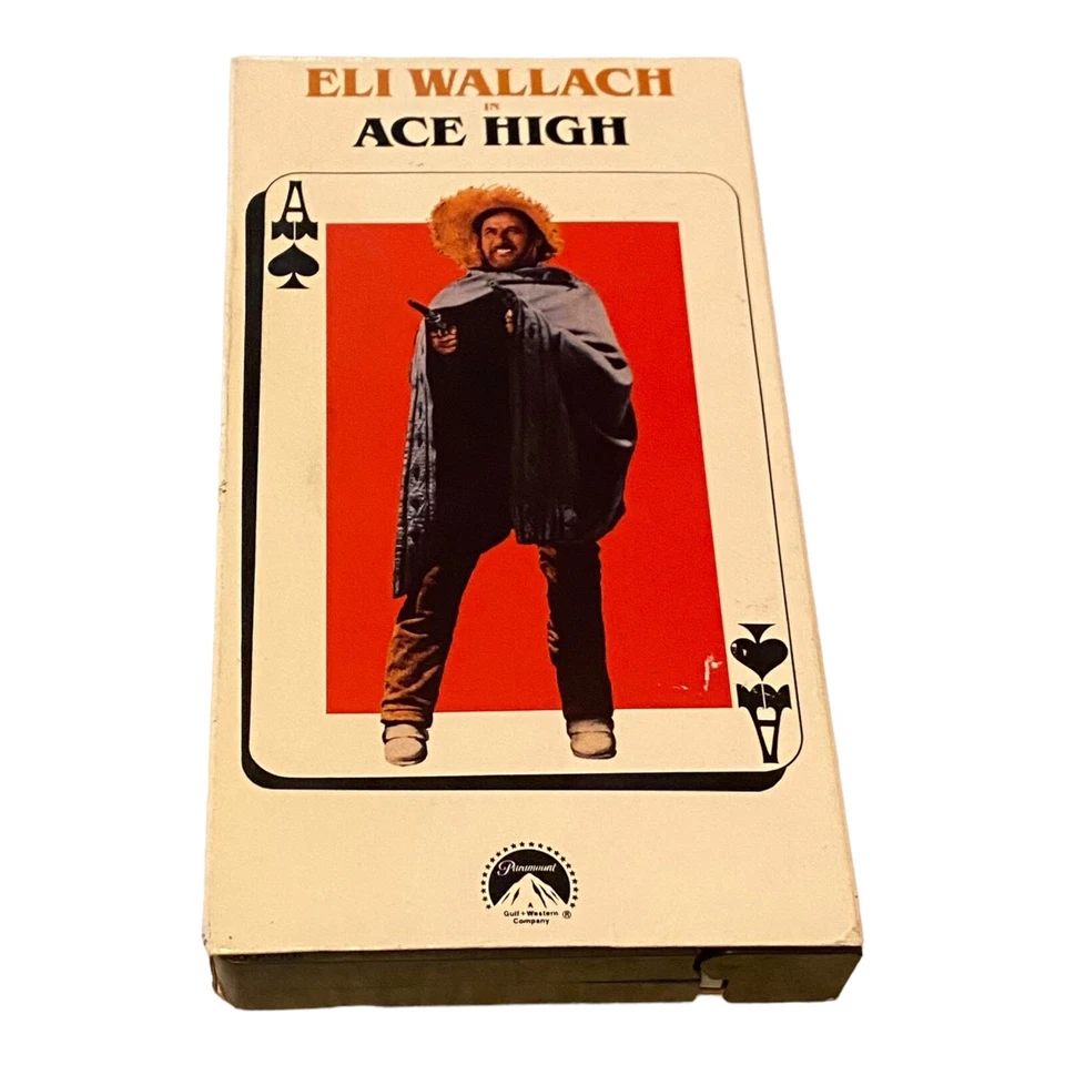 Ace High VHS 1988 Eli Wallach Spaghetti Western Foto 2 de 3
