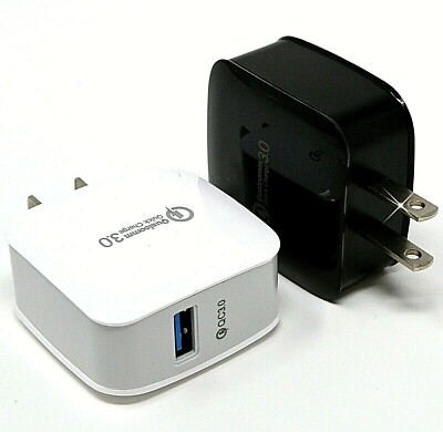 18W Fast Quick Charge QC 3.0 USB Wall Charger Adapter US Plug For iPhone/Samsung