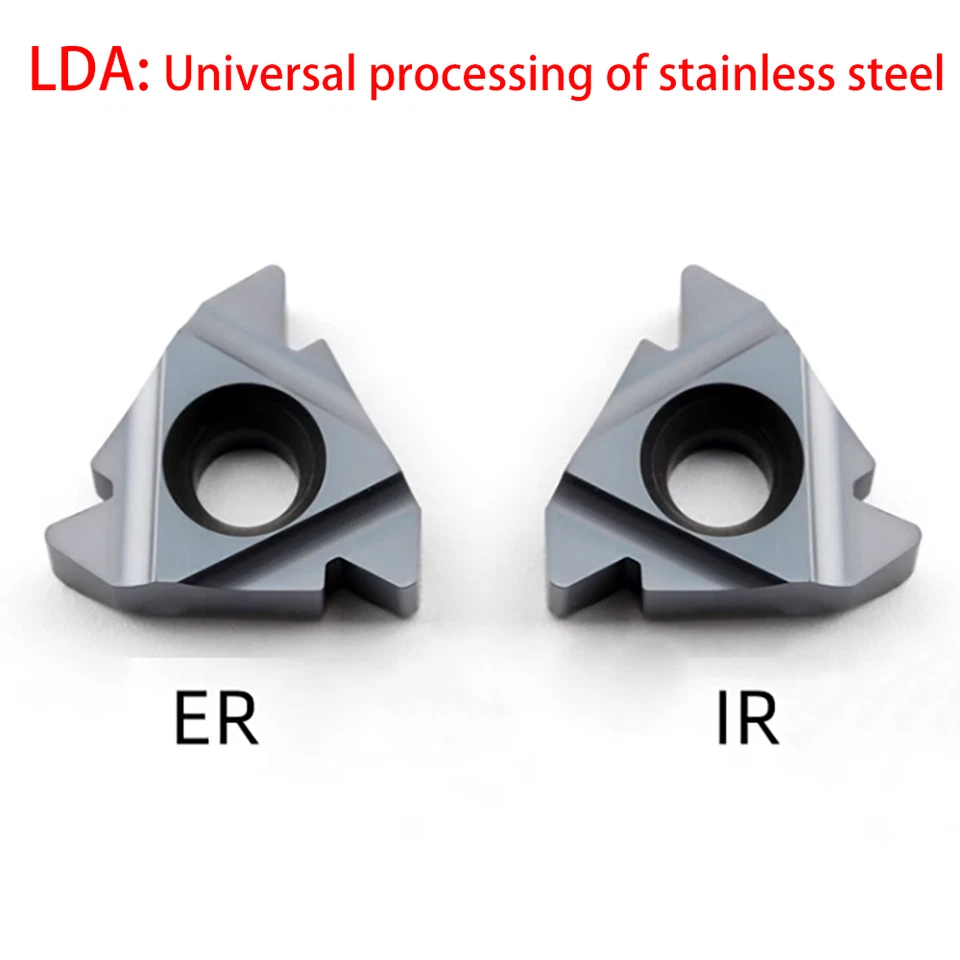 Threading carbide inserts 22ER/IR 3.5ISO 4.0ISO 5.0ISO 5.5ISO 6.0ISO 22IR N55 60 - Image 3 of 4