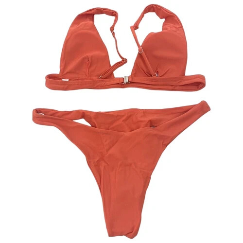 Jeniulet Damen 2-teiliges hoch geschnittenes freches Bikini Set gepolstert verstellbar herausnehmbare Pads - Bild 18 von 27