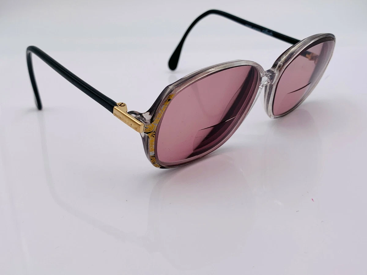 Vintage Silhouette SPX M1829 Gold Translucent Oval Sunglasses