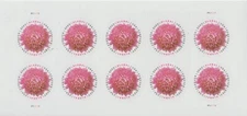 Sheet of  10 U.S. 2020 Global Chrysanthemum Stamps 1 oz. global/$1.65 domestic