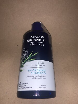 5x Avalon Organic Therapy Biotin B- Complex Thinking Shampoo 14 Fl Oz 