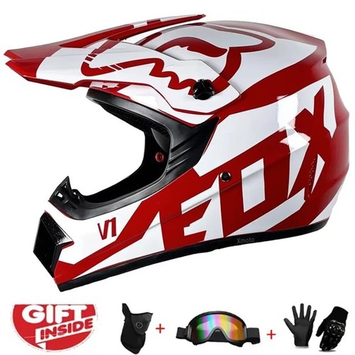 Casco motocross fuoristrada adulto ATV MTB DH DOT omologato integrale UK STOCK - Foto 8 di 47