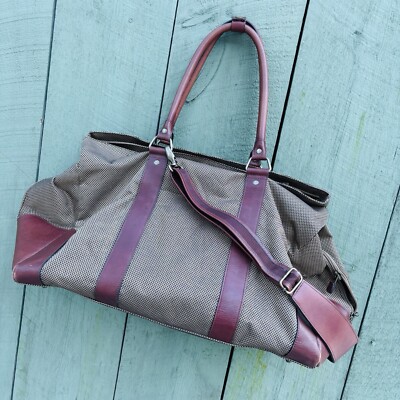 Purple Ll Bean Leather Duffel LL Bean Canvas Leather Traveler