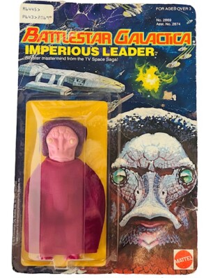Battlestar Galactica Imperious Leader vtg Mattel Action Figure toy MOC 1978 BMC3