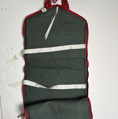 Vera Bradley Red Fall 1991 Garment Bag Made in USA Large Double Zip Vera Bradley Red Fall 1991 Garment Bag Made in USA Large  main image 2