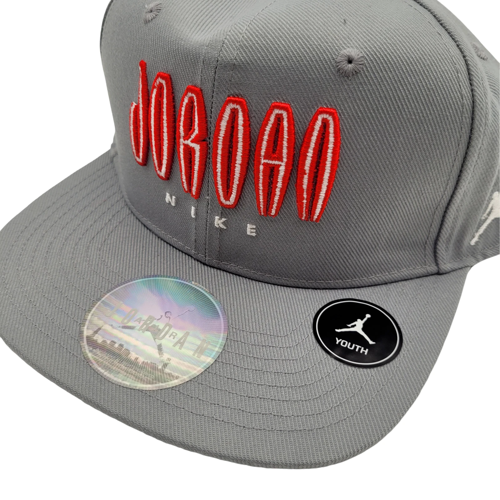 Cappello berretto snapback ragazzo Nike Air Jordan Flight MVP Pro grigio surf stealth