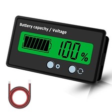 12V/24V/36/48V Battery Status Charge LCD Digital Indicator Monitor Meter Gauge