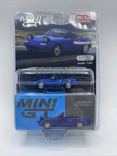 MAZDA MIATA MX-5 BLUE HEAD LIGHTS UP MIJO TSM MODEL MINI GT DIECAST 2022