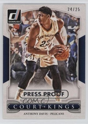 2014 Panini Donruss Court Kings Press Proof Silver 24/25 Anthony Davis #43 07rm