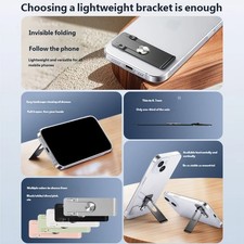 Stable Secure Phone Holder Shake Proof 360 Rotatable Phone Kickstand Foldable
