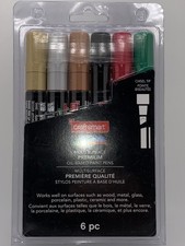 Premium Chisel Tip Oil-Based Paint Pens -Craft Smart 621357 New
