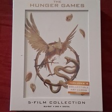 The Hunger Games 5-Film Blu-ray w/Digital code Box Set and Art Cards