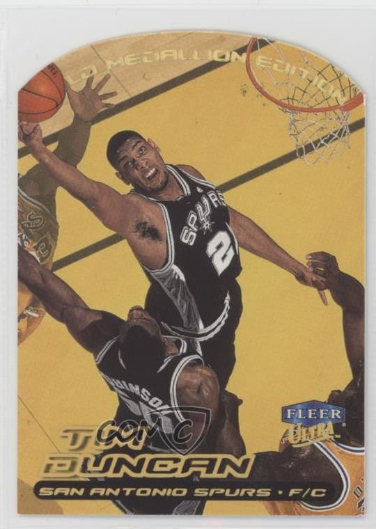 1999-00 Fleer Ultra Gold Medallion Edition Tim Duncan #80G HOF 03lc