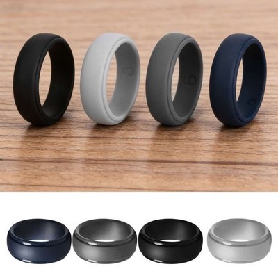 4 Pack Silicone Wedding Engagement Ring Men Women Rubber Band Gym Sports US