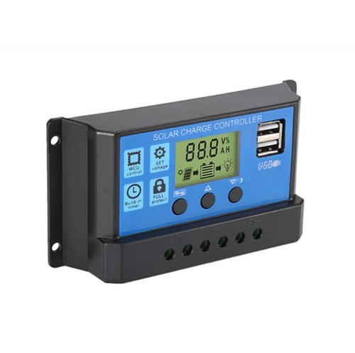 10-100A LCD Solar Panel Battery Regulator Charge Controller 12/24V Dual USB Tool - Picture 5 of 16