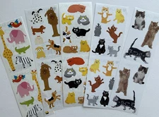 Mrs. Grossman's Huge Lot Animal Stickers Cats, Dogs, Chubby Zoo & MORE