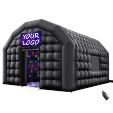VEVOR Inflatable Nightclub Tent with Blower 19.7x16.4x12 ft Portable Cube
