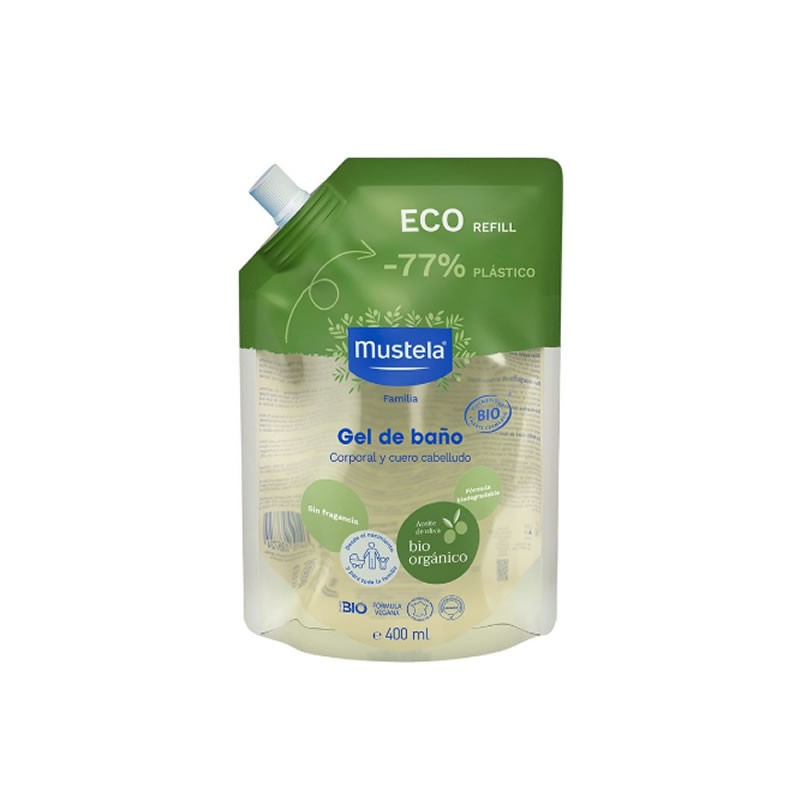 Mustela Bio Gel Shampoo Refill 400 ml - Immagine 4