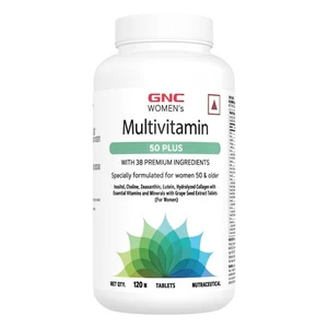 GNC Women's Multivitamin 50 Plus | 120 Tablets | 38 Premium Ingredients