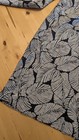 Elevenses Anthropologie Women’s Pants Black/White Floral Leaf Print Size M — photo 2