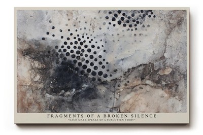 Paul Sinus Wandbild Fragments of a Broken Silence Abstract Texture of Time and
