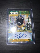 2024 Panini Contenders TROY FAUTANU RC GREEN LASER Rookie Ticket AUTO Steelers