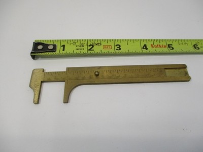 Brass Non Sparking OD VERNIER CALIPER 3'' & 80 mm Graduations Pocket Chum in EC